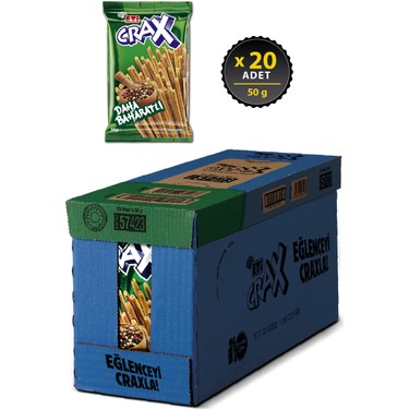ETİ CRAX BAHARATLI ÇUBUK KRAKER 20'Lİ KOLİ