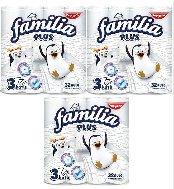 FAMİLİA PLUS 3KATLI TUVALET KAĞIDI (32x3) 96LI