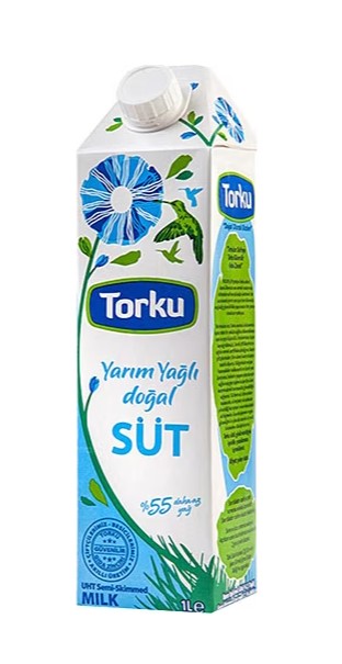 TORKU YARIM YAĞLI 1LT SADE SÜT 12Lİ
