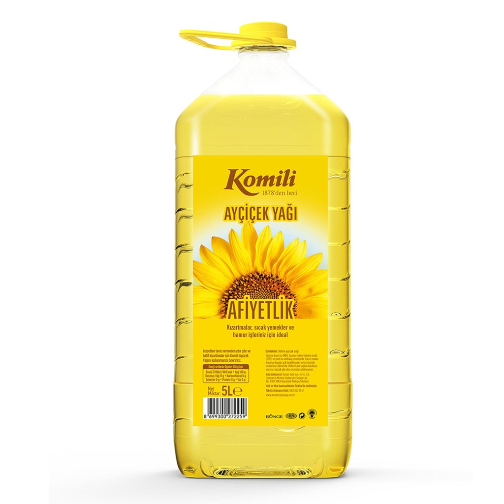 KOMİLİ AYÇİÇEK YAĞI 5 LT