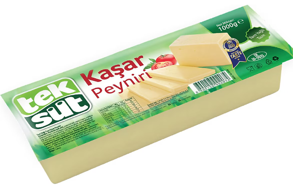 TEKSÜT TAM YAĞLI KAŞAR PEYNİRİ 9LU