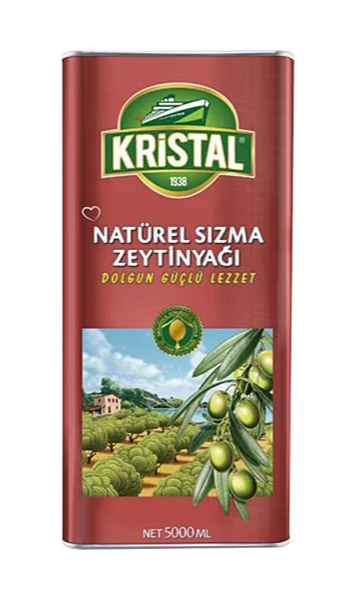 KRİSTAL NATUREL SIZMA ZEYTİNYAĞI 5 LT