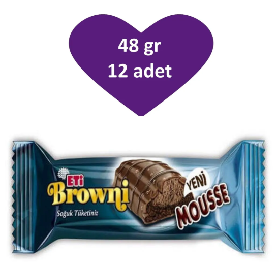 ETİ BROWNİ İNTENSE MOUSSE 12Lİ