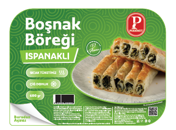 PEKSİMET BOŞNAK BÖREĞİ ISPANAKLI 600 GR 12Lİ