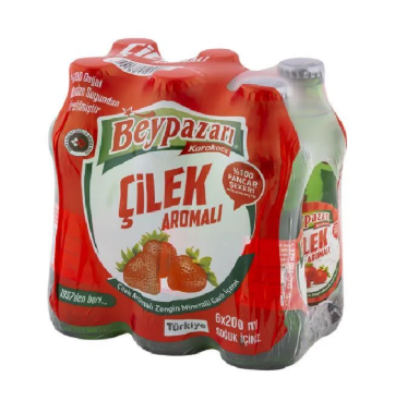 BEYPAZARI ÇİLEK AROMALI MADEN SUYU 24LÜ
