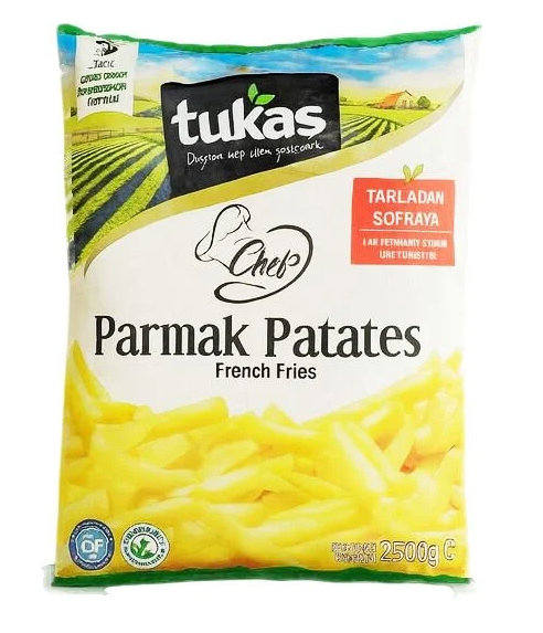 TUKAŞ DONUK PATATES (9x9) 12,5 Kg Koli