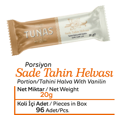TUNAS SADE HELVA 20 GR - 96LI KOLİ