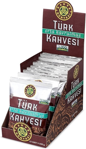 KAHVE DÜNYASI TÜRK KAHVESİ 100 GR 12Lİ KOLİ
