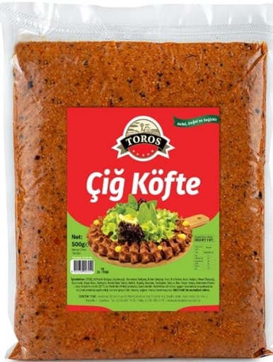 [15262002] ÇİĞ KÖFTE DONUK 450 GR (KOLİ 18 KG)