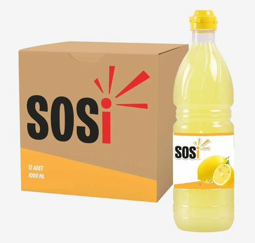 SOSİ %100 LİMON SUYU 500 ML 12'Lİ