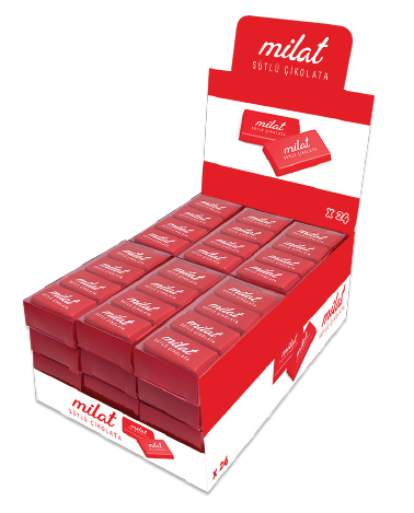 MİLAT NAPOLİTEN SÜTLÜ ÇİKOLATA 24LÜ